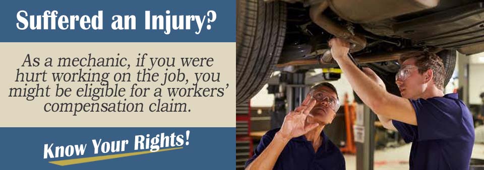 Filing workers' compensation claim as an auto mechanic