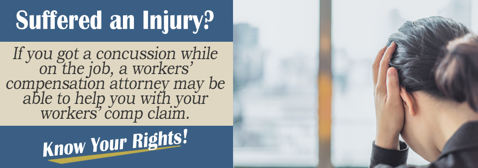What are some tips for applying for workers' compensation with a concussion?